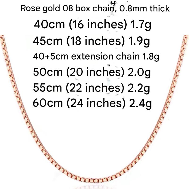 Rose Gold Box Chain