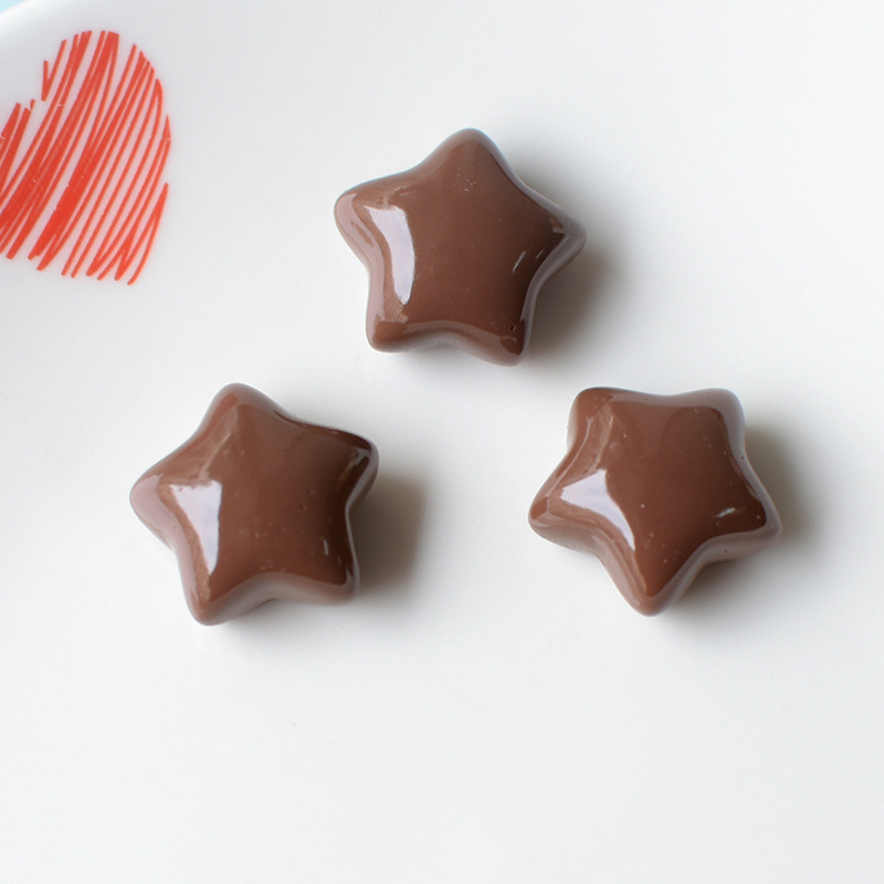 Deep coffee five-pointed star