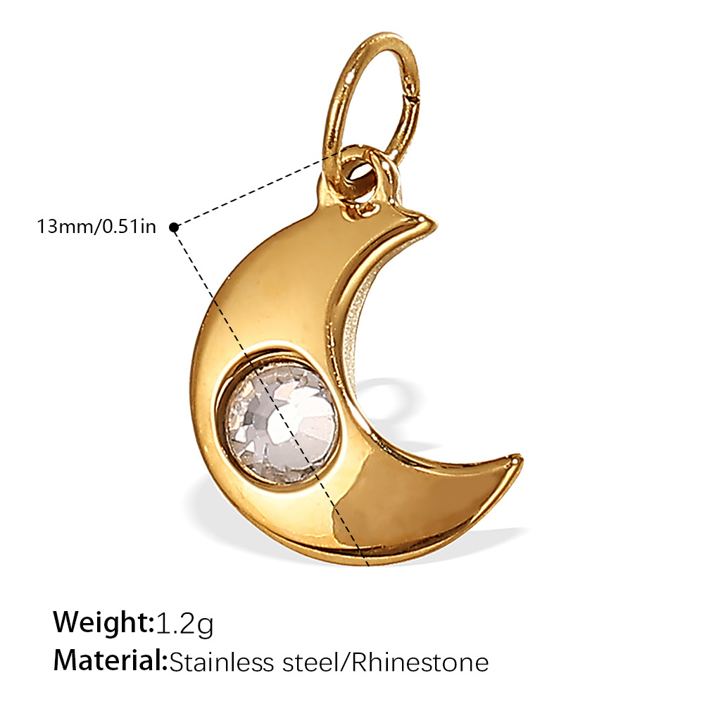 Pj536weg white diamond gold pendant