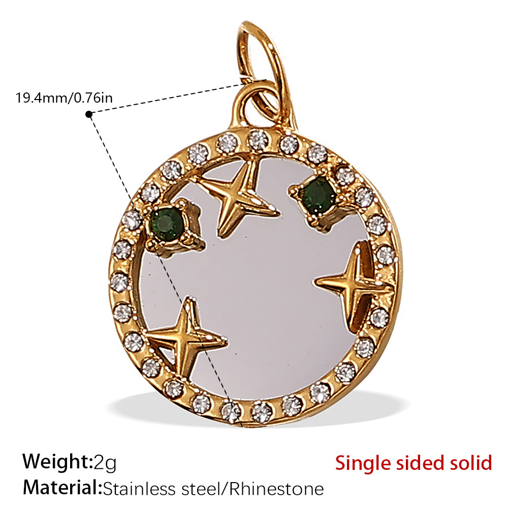 Pj490crg colored diamond gold pendant