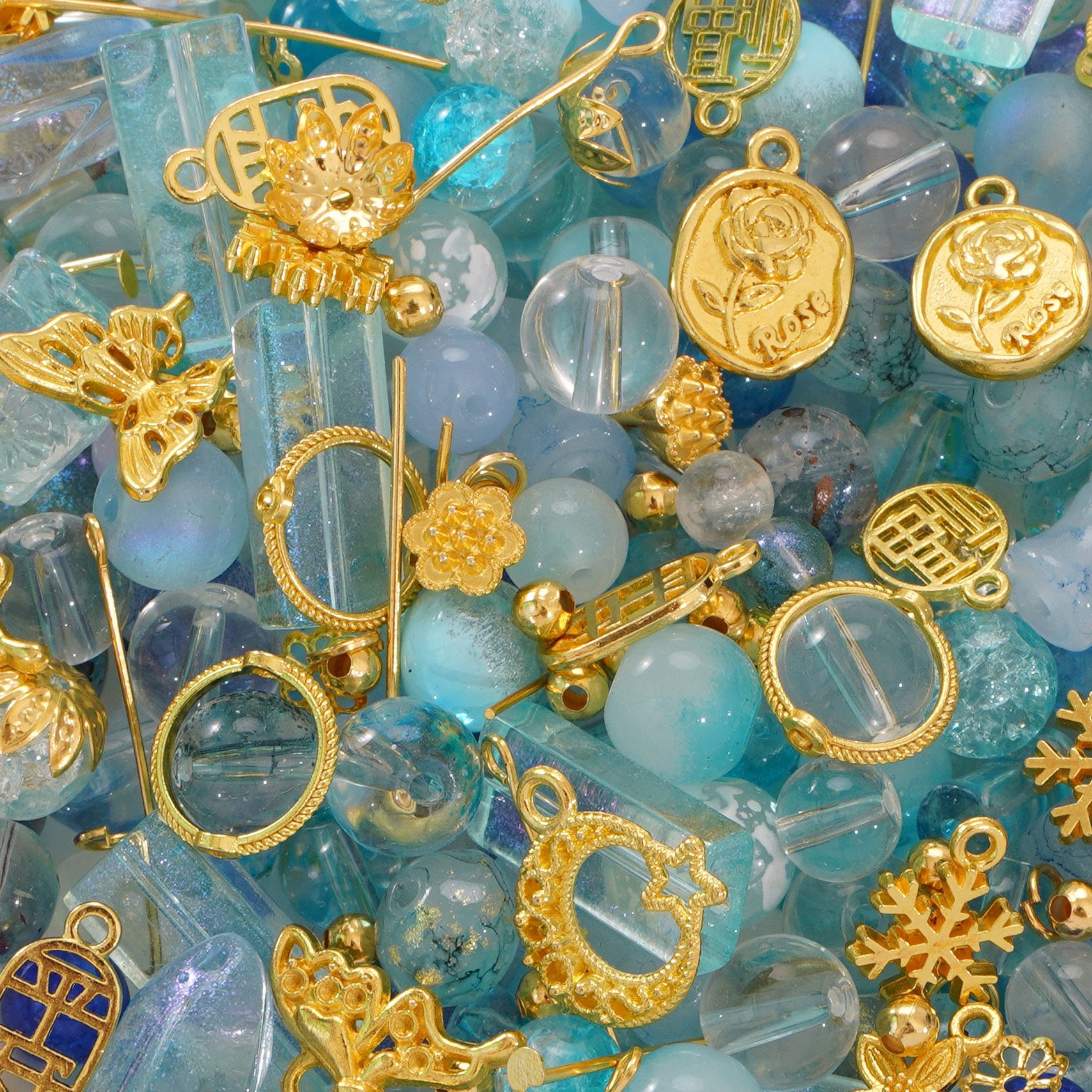 Blue sea and blue sky