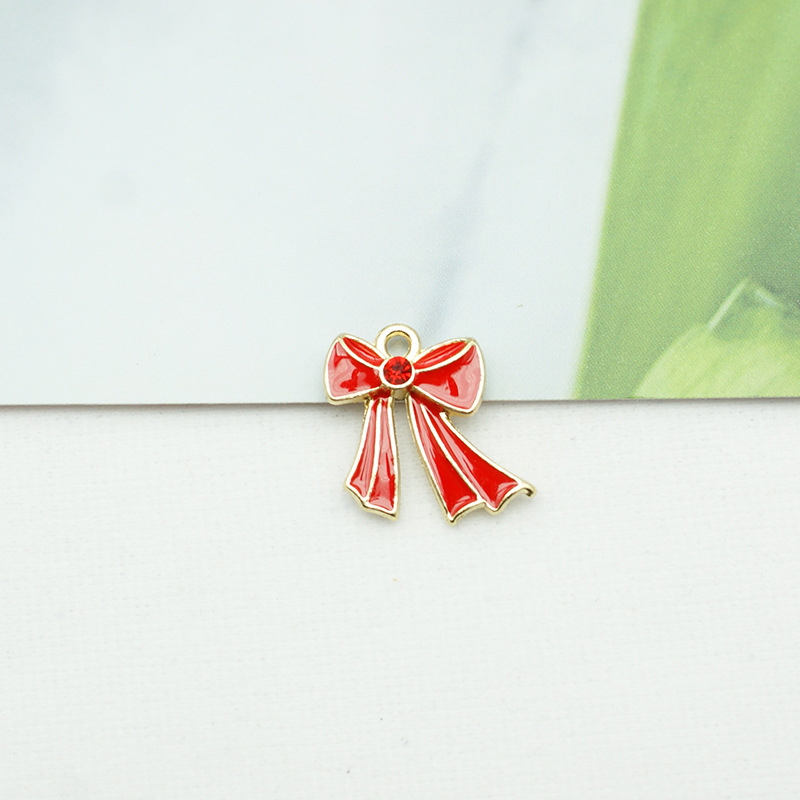 PJ0011 Bow Red (Gold Plated)