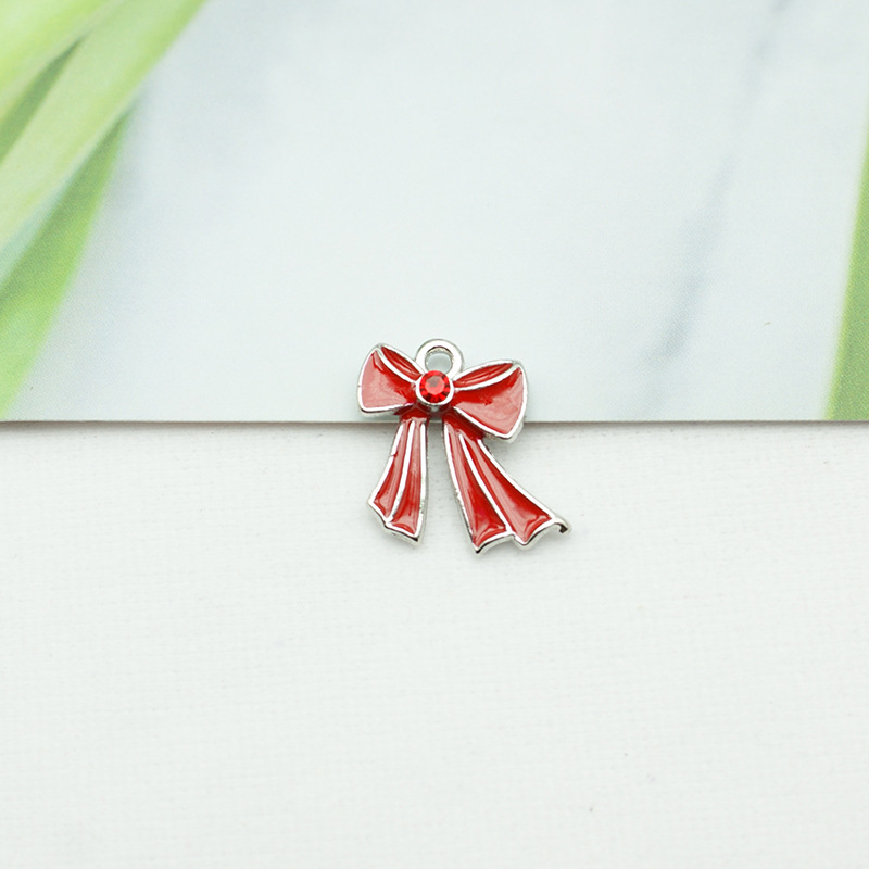 PJ0011 Bow Red (Silver Plated)