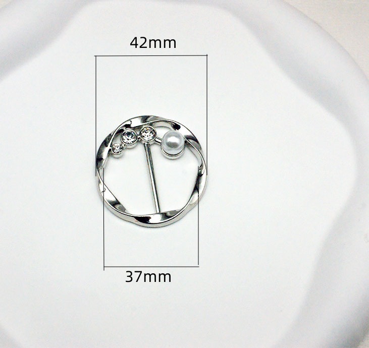 Y-0012 Pearl Day Buckle (Silver)