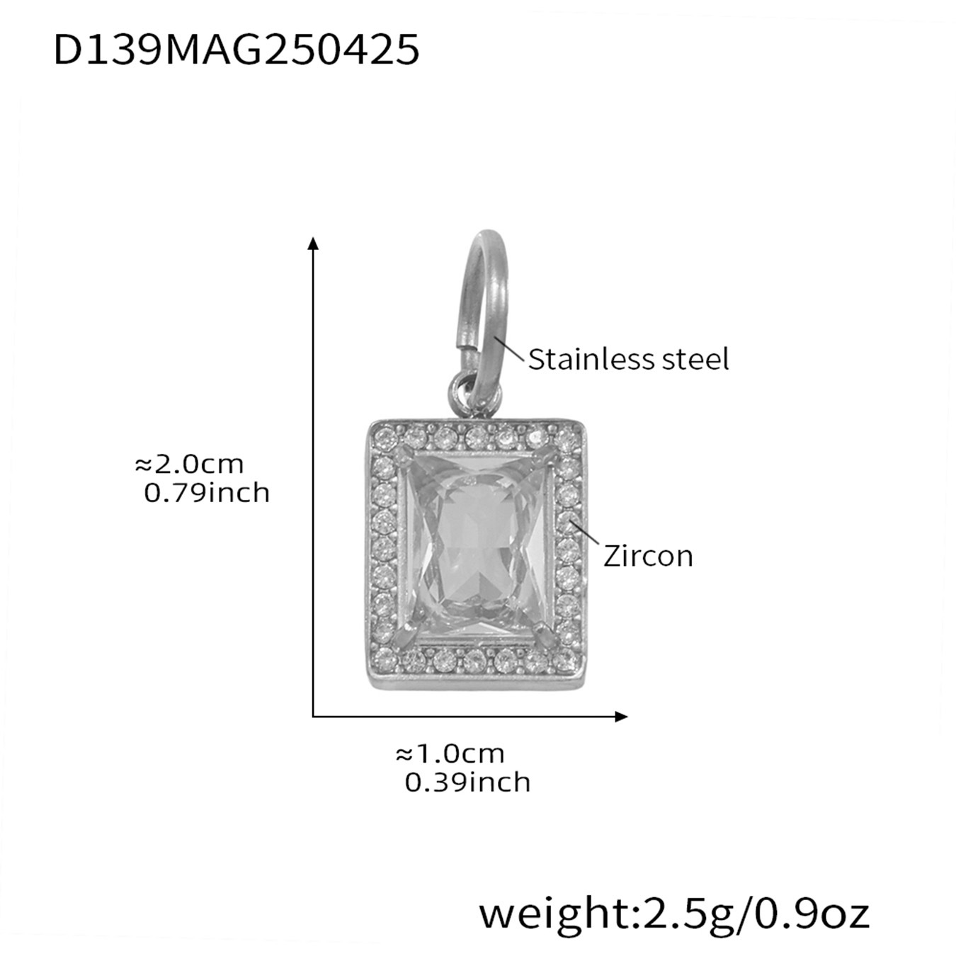 D139-steel color pendant