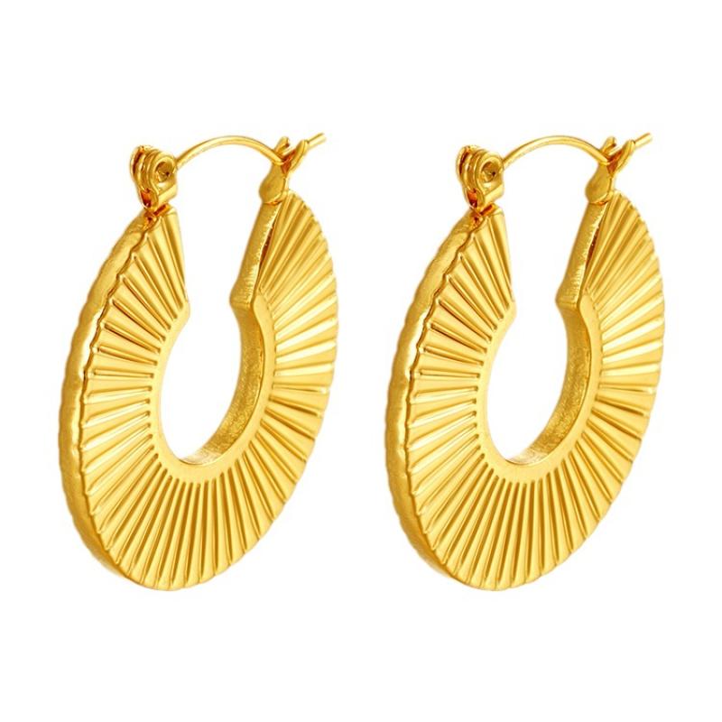 Striped round gold ms-617