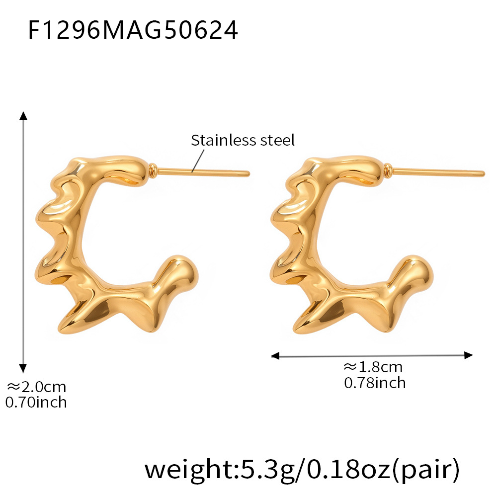 F1296-gold earrings