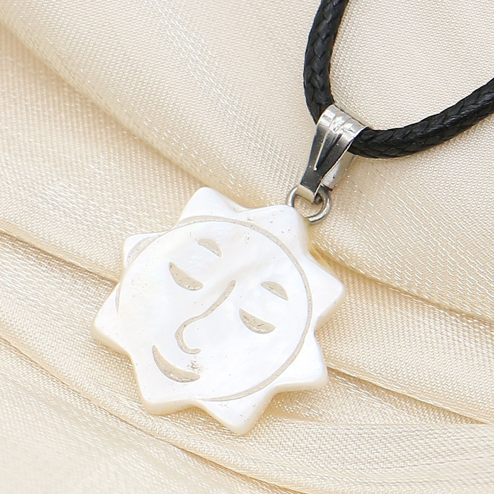 White butterfly shell necklace