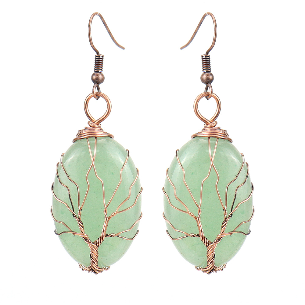 Ancient red copper   green aventurine