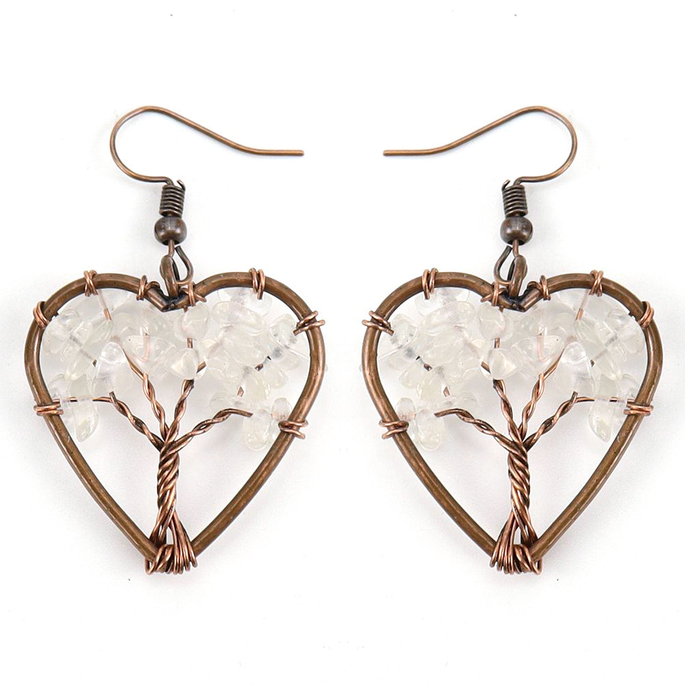 Ancient red copper   white crystal