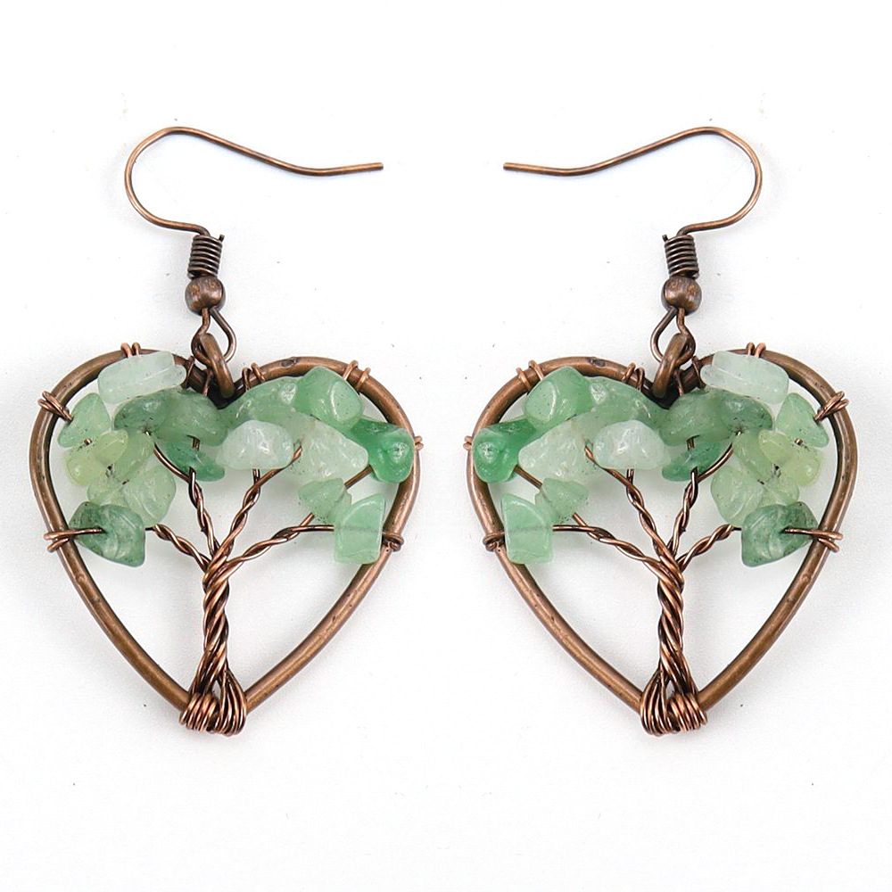 Ancient red copper   green aventurine