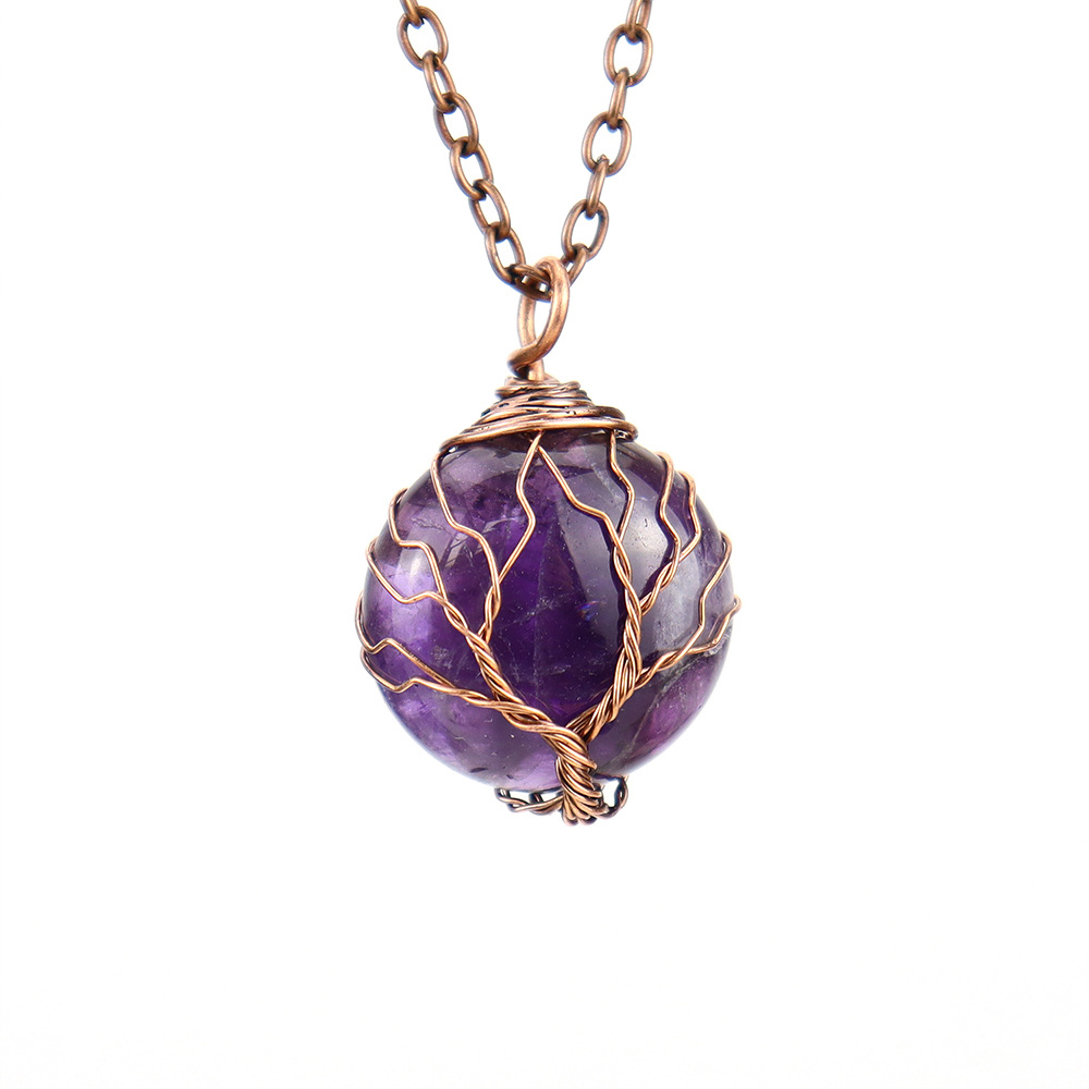 Ancient red copper   amethyst