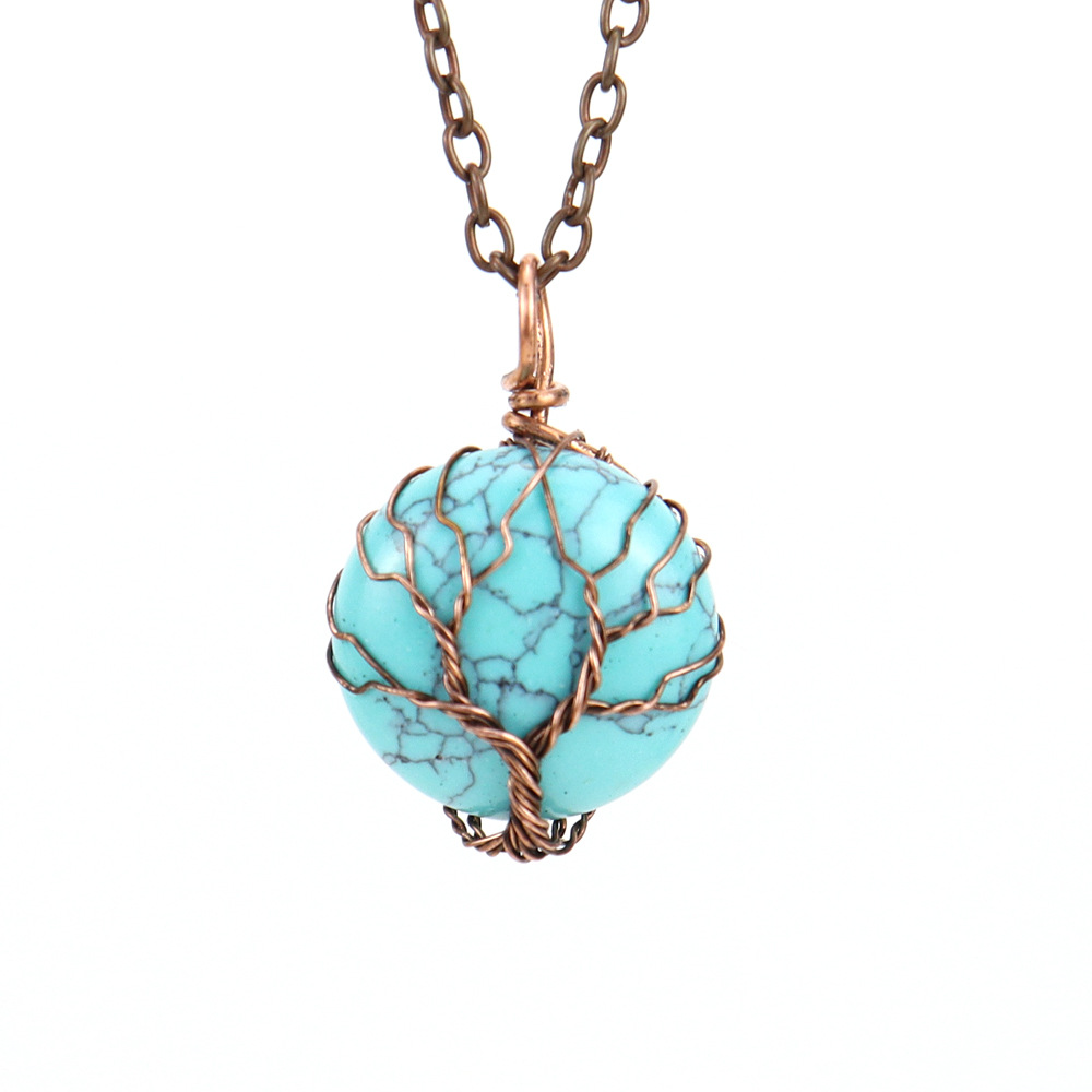 Ancient red copper   blue turquoise