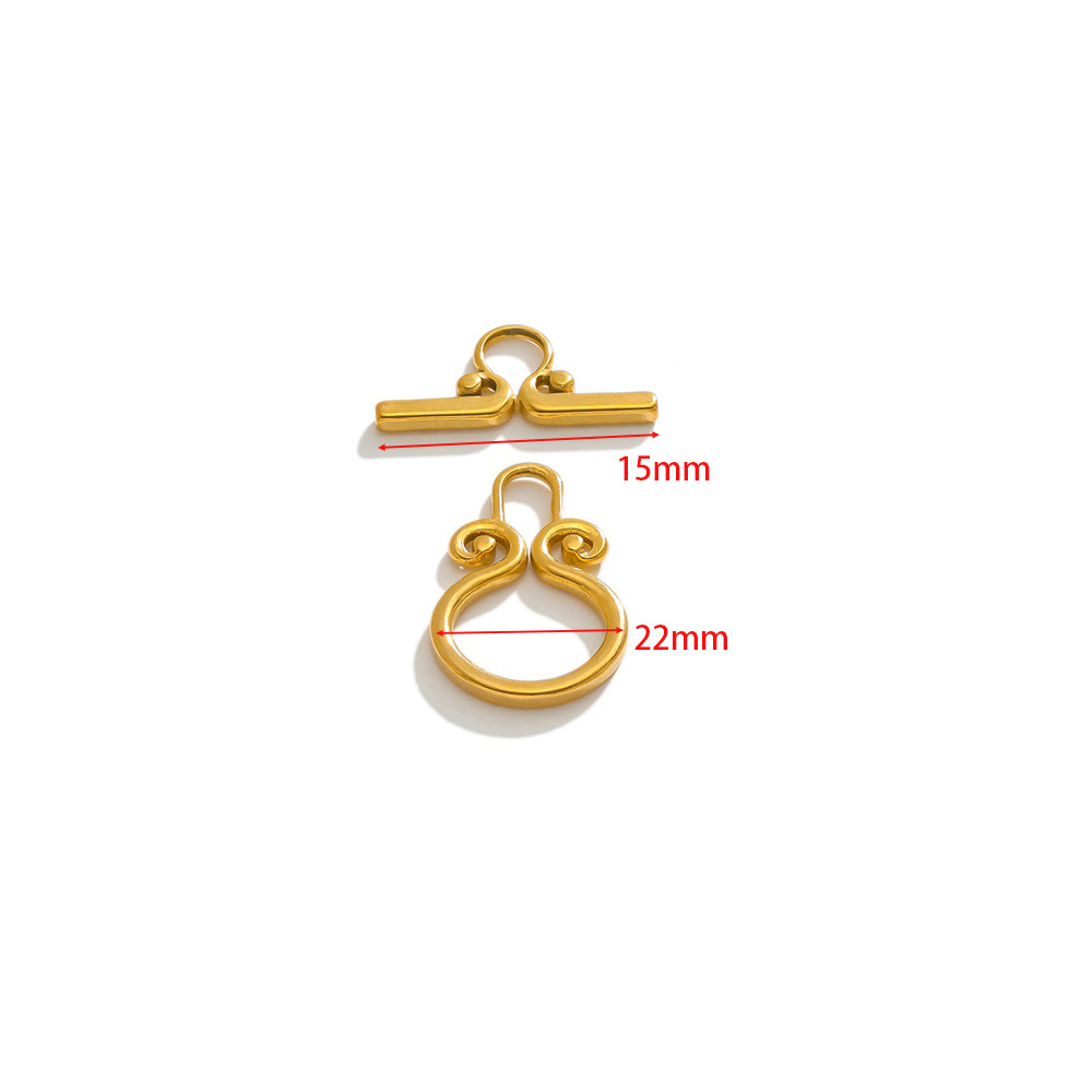 15*22mm curse ot buckle gold