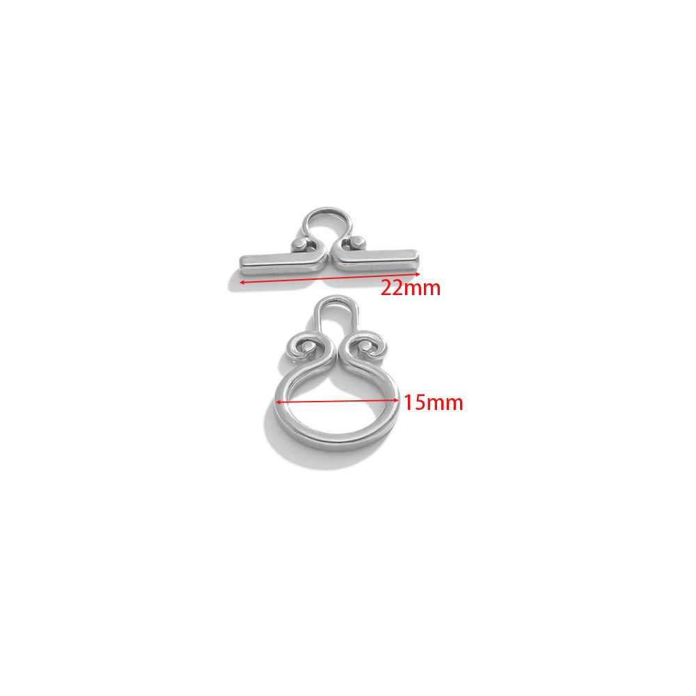 15*22mm tightening ot buckle steel color