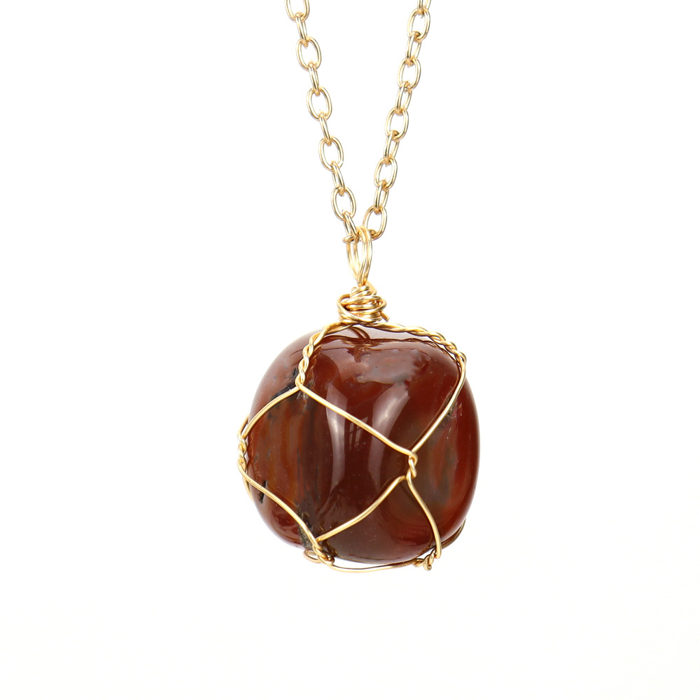 Gold   red agate