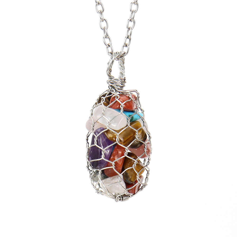 Silver colorful stone