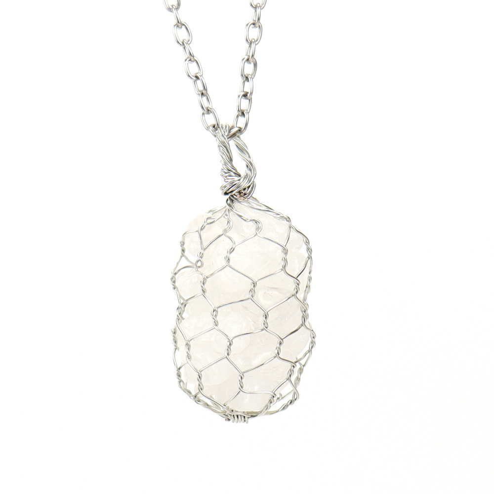 Silver white crystal