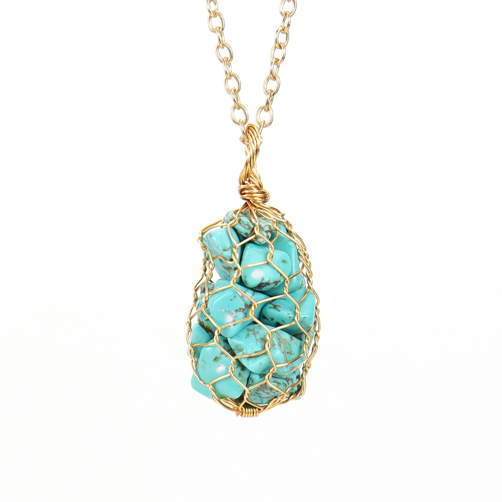 Gold  blue turquoise