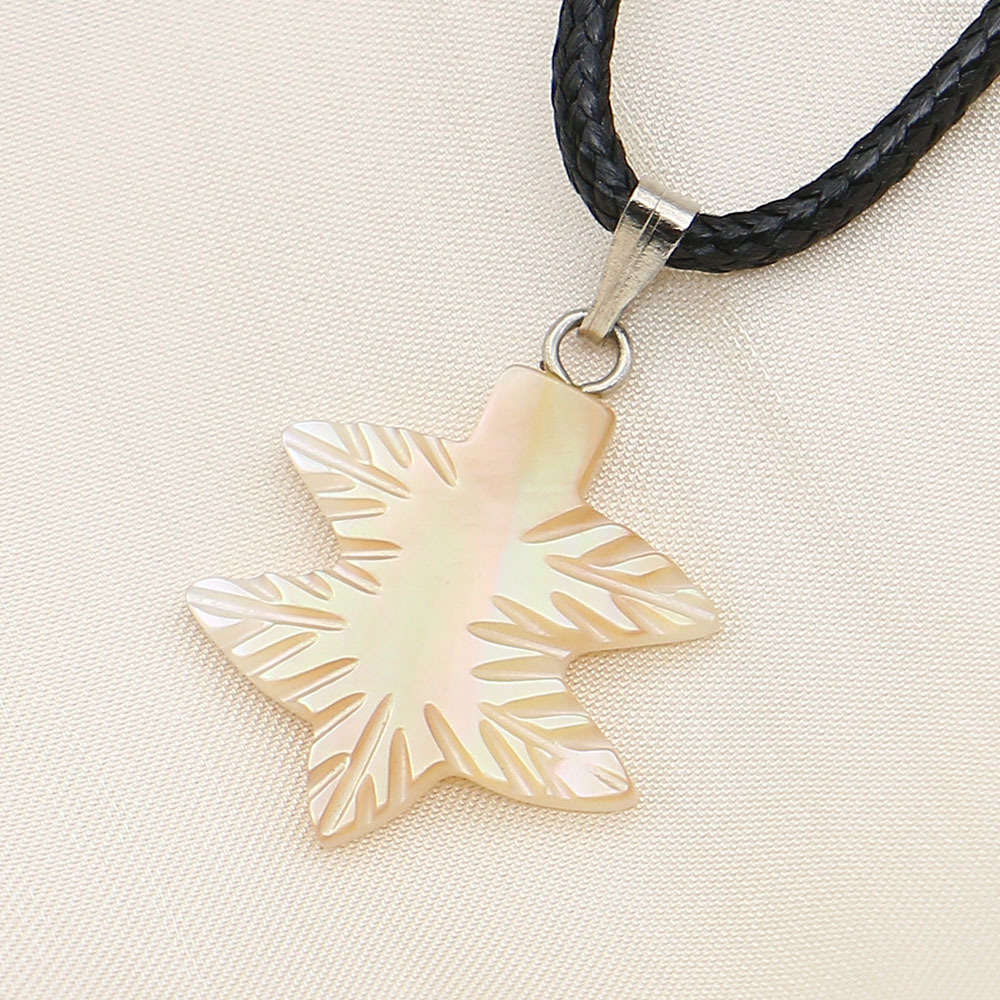 Yellow butterfly shell necklace
