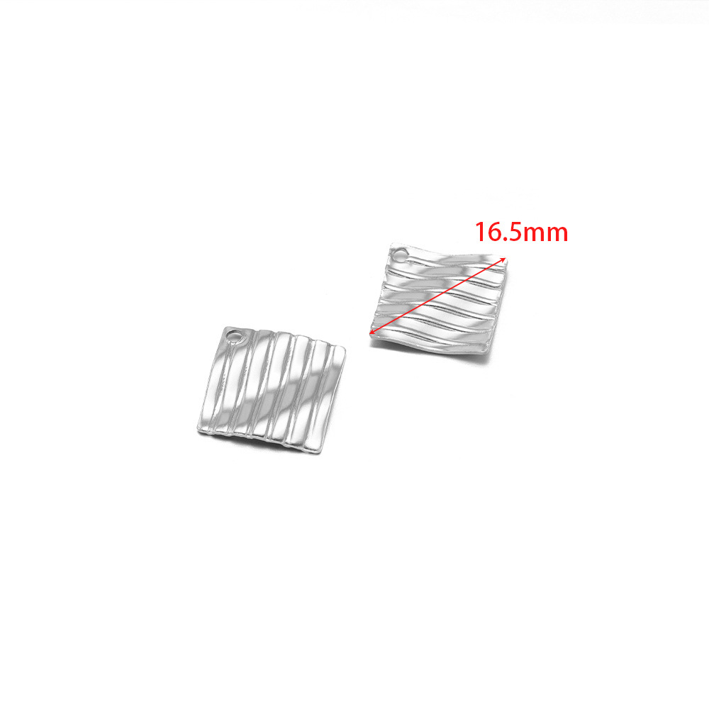 16.5mm Diamond-shaped steel color