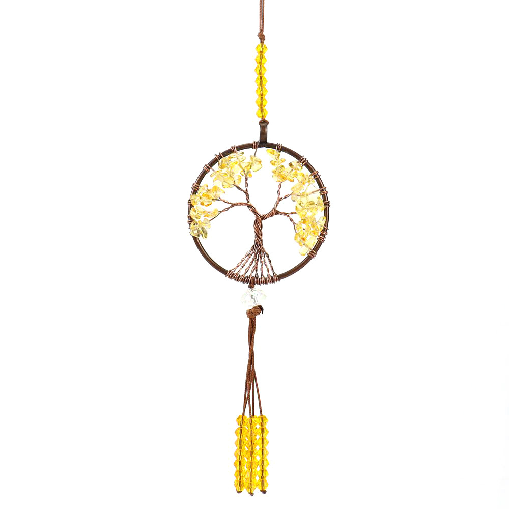 Ancient red copper citrine (synthetic)