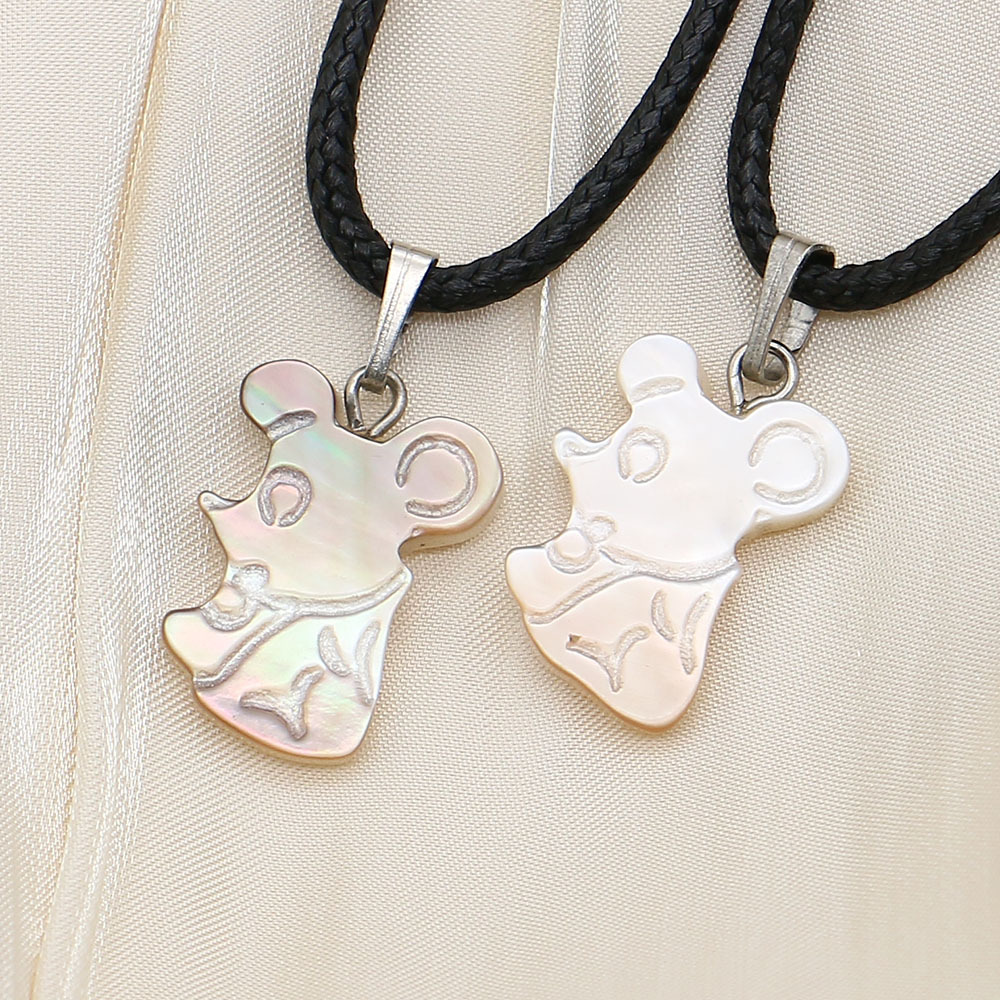 White butterfly shell necklace