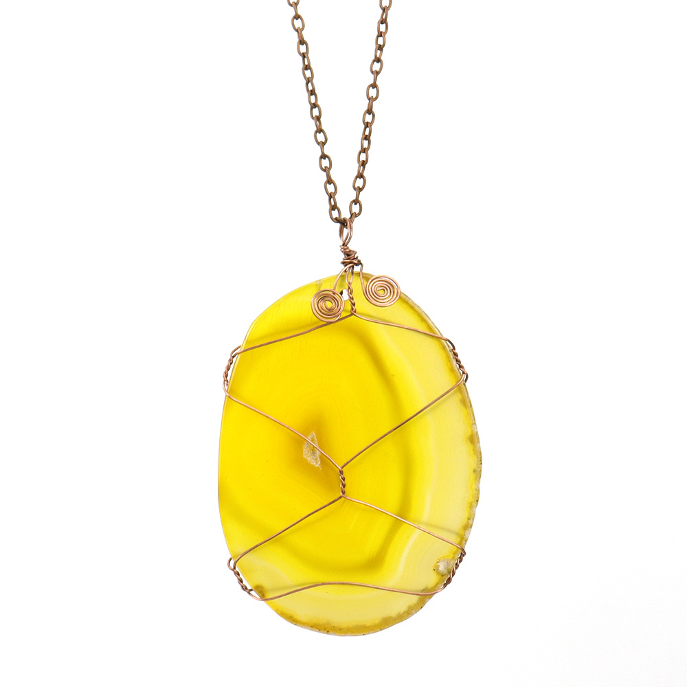 Ancient red copper yellow agate tablets