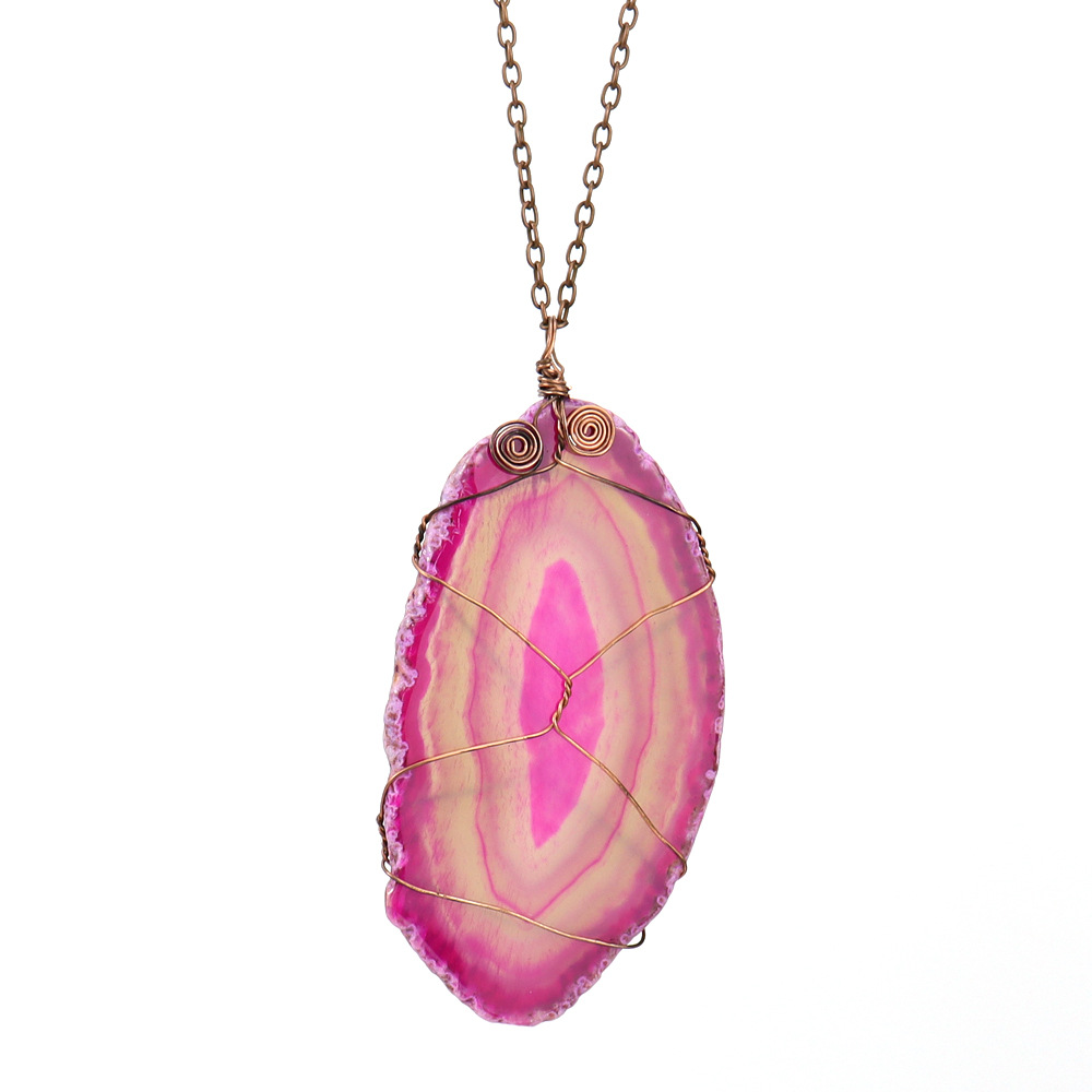 Ancient red copper rose agate piece