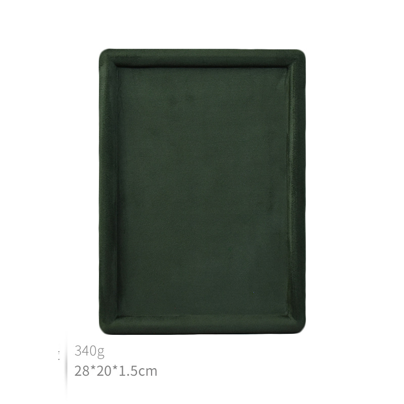 Dark green rectangular plate