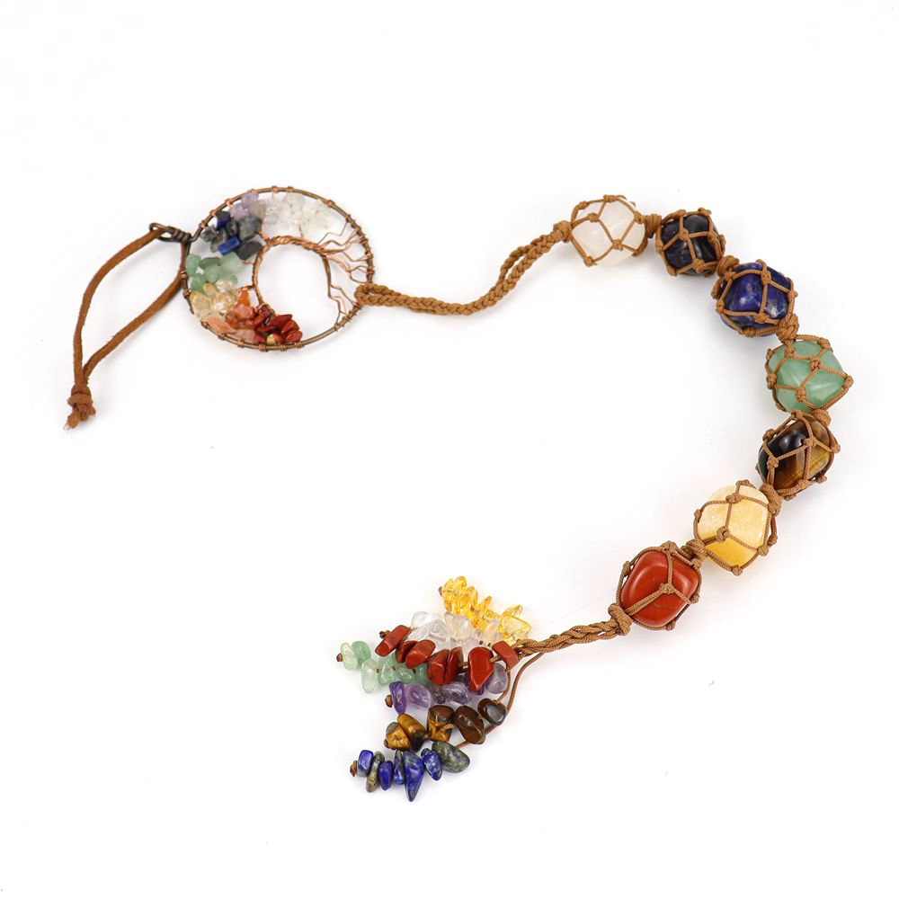 Ancient Red Copper Curved Tree of Life Pendant