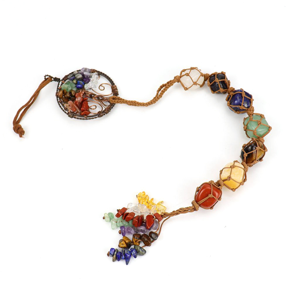 Ancient Red Copper Double Layer Tree of Life Pendant