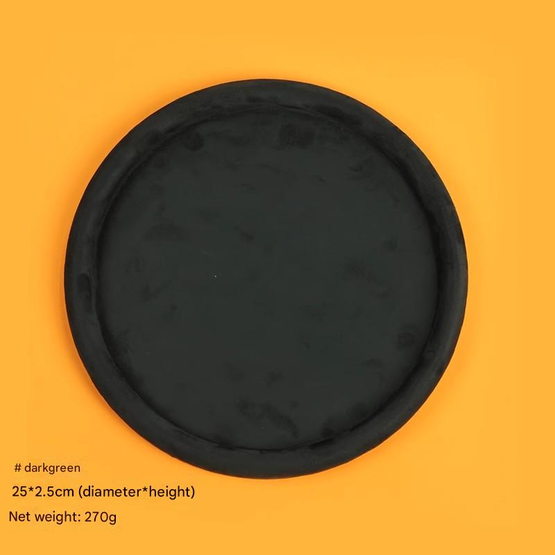 Dark green round