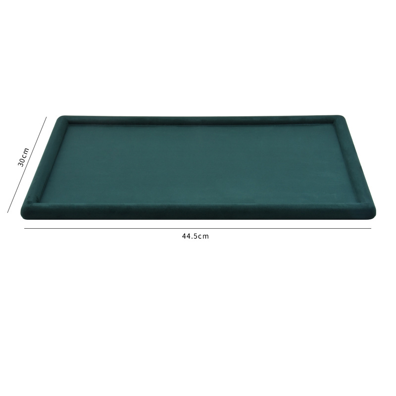 Dark green rectangular plate extra large