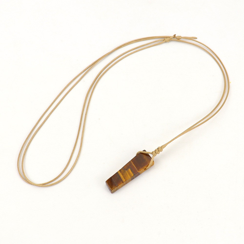 Brown braid tiger stone