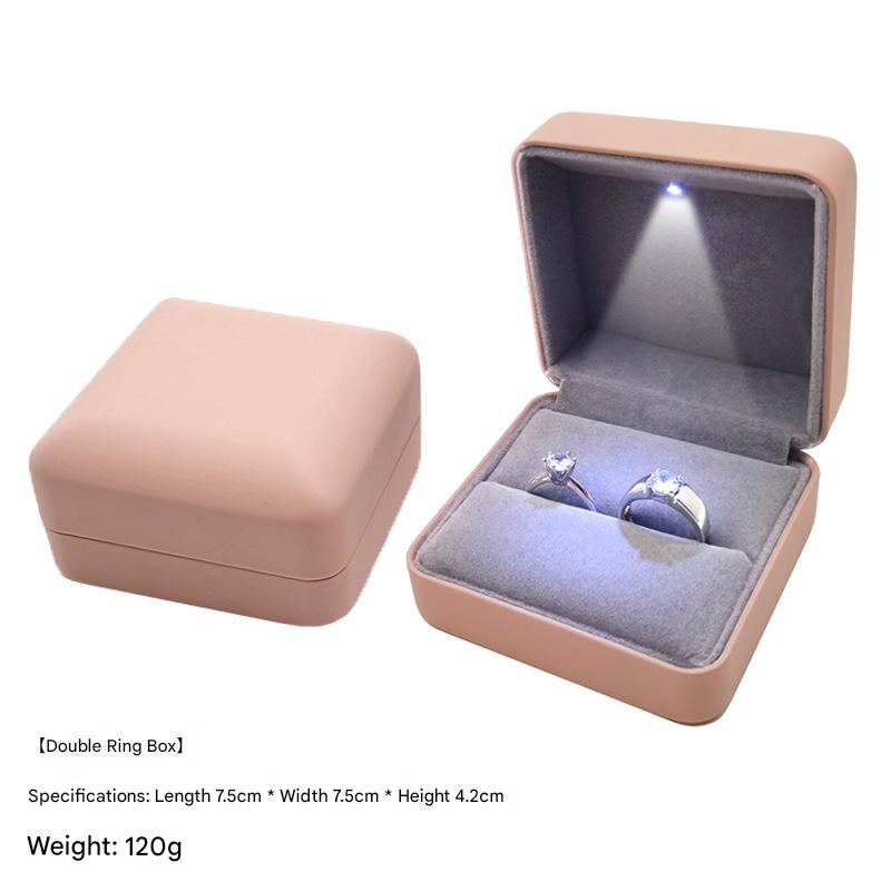 Double ring box 7.5*7.5*4.2cm