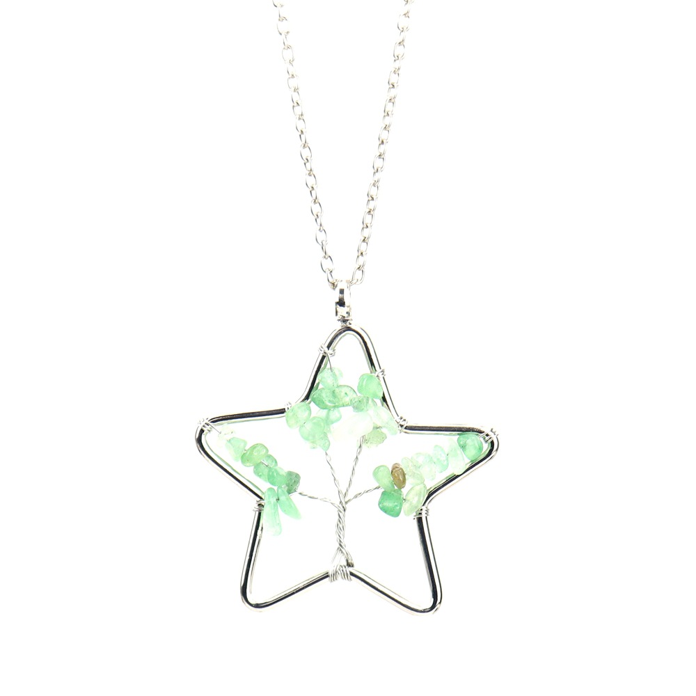 Silver   ordinary green aventurine