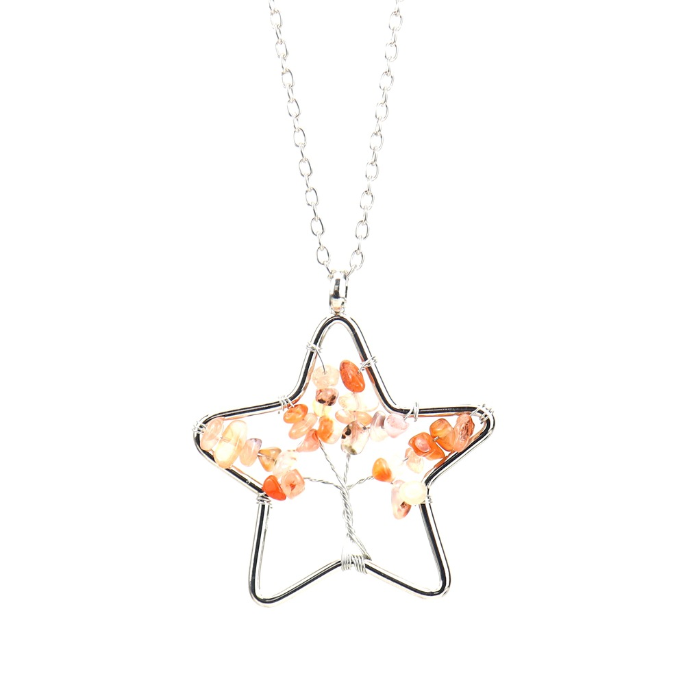 Silver   ordinary red agate