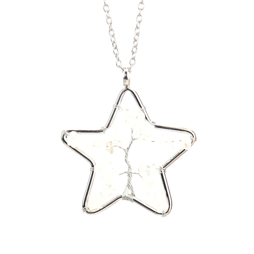 Silver loose tree   white crystal