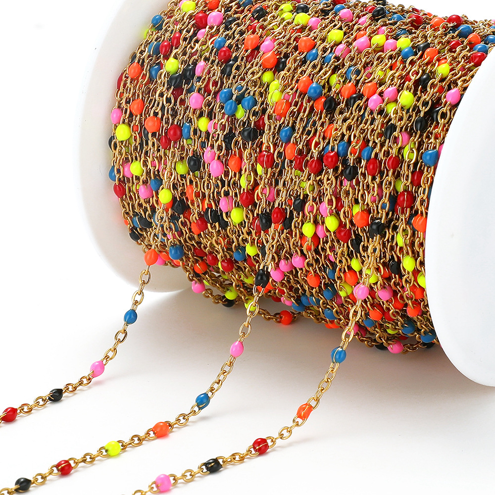 Mixed-color gold chain