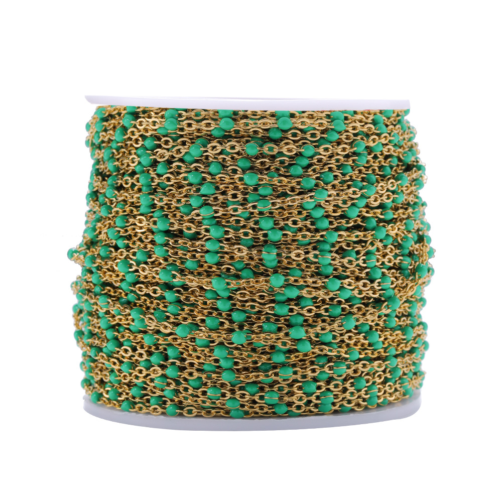 Green and gold chain