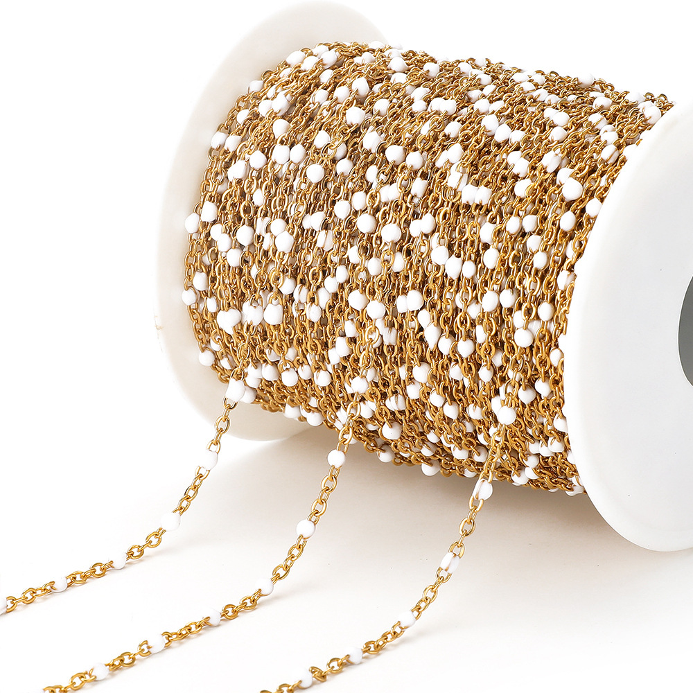 White and gold chain