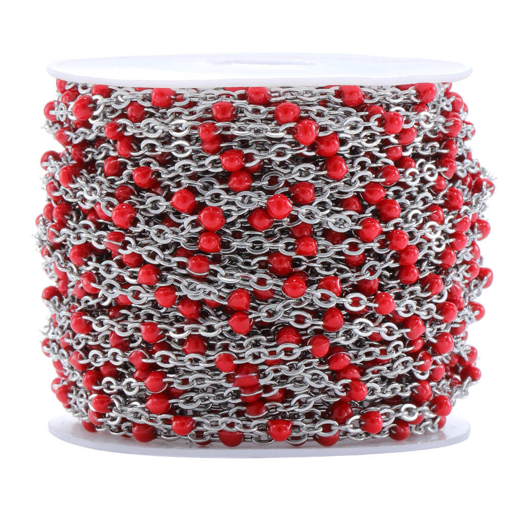 Red steel chain