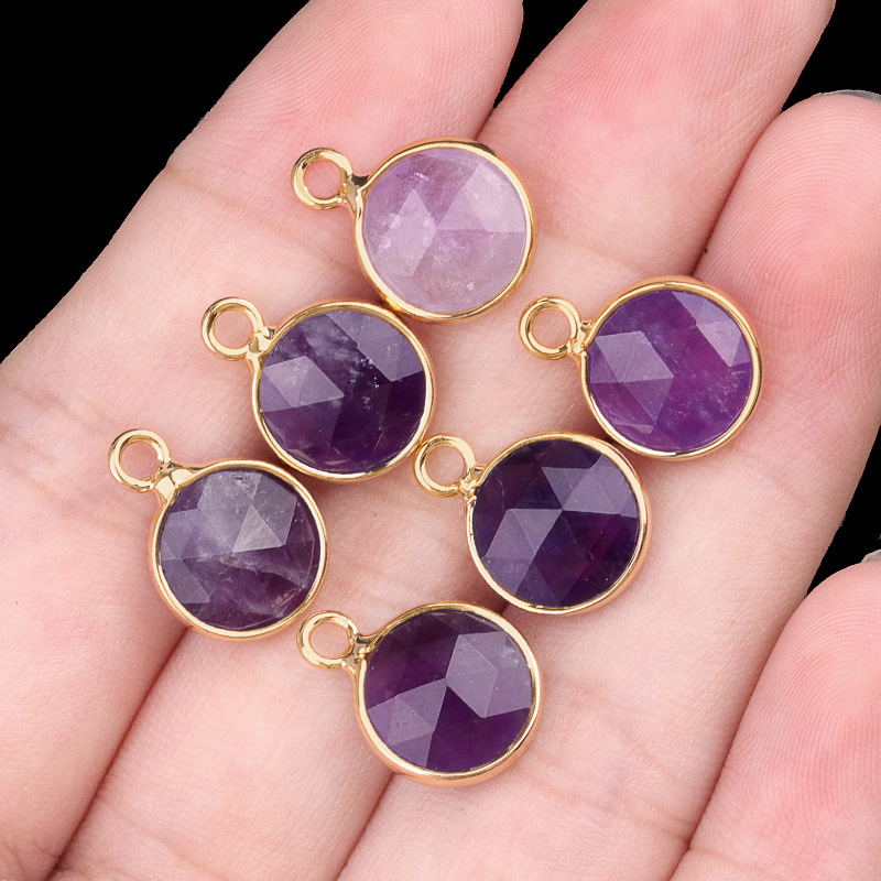 10mm single hanging amethyst (single)