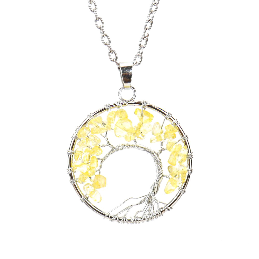 silver citrine gravel (synthetic)(3.5cm)