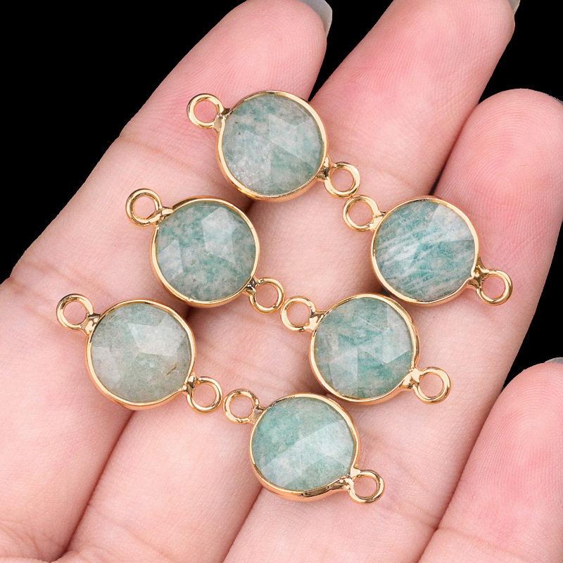 10mm double hanging amazonite (single)