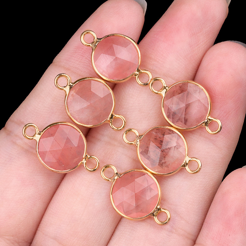 10mm double hanging watermelon red (artificial) single