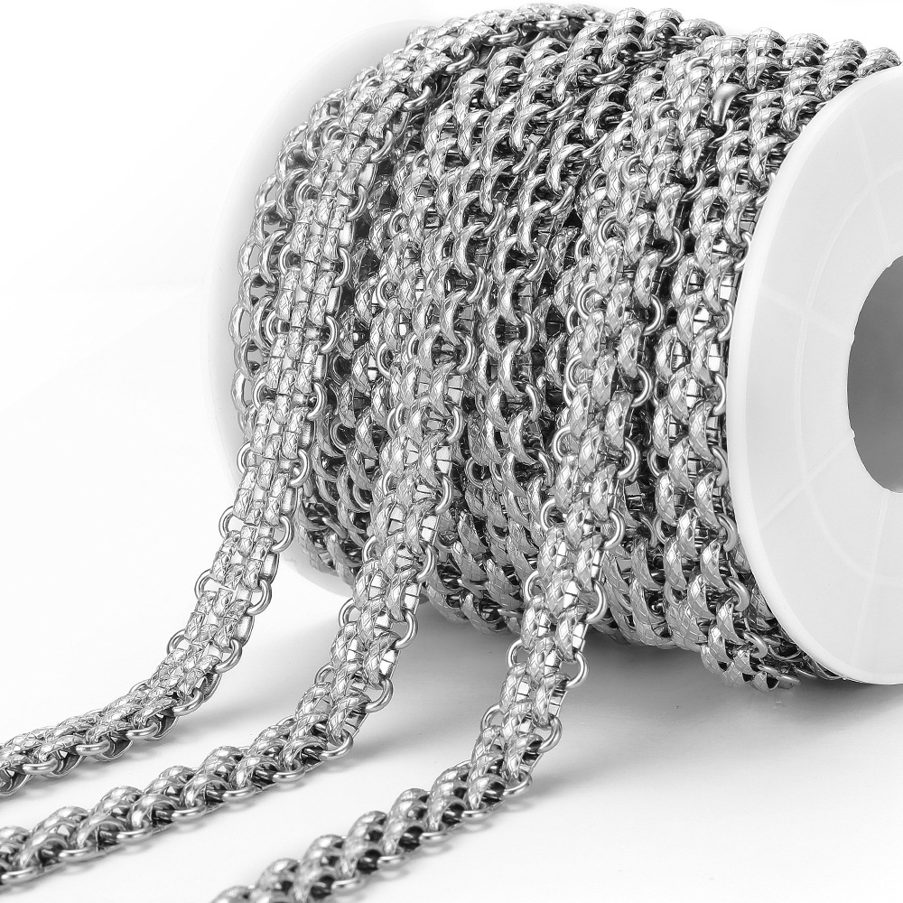 Diamond grid steel color