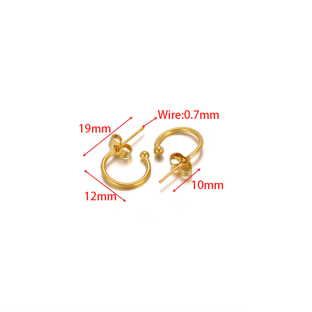 12*19mm gold