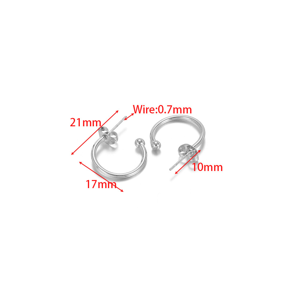 17*21mm  steel color